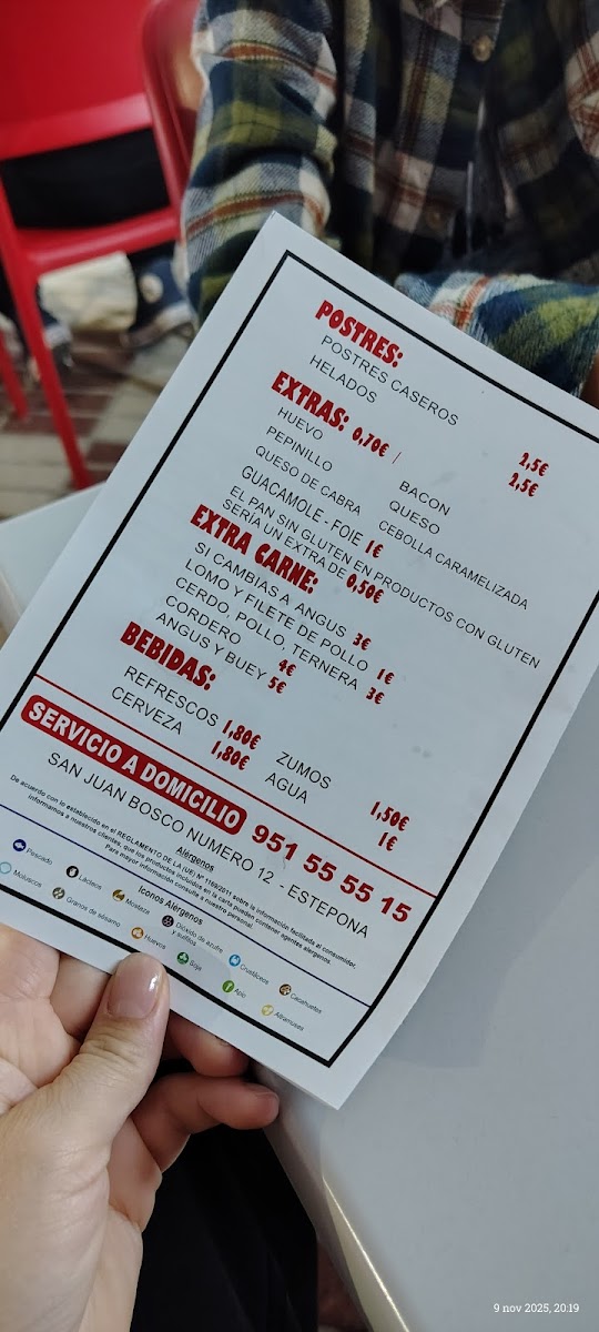 Burger Comic Photo Menu 7