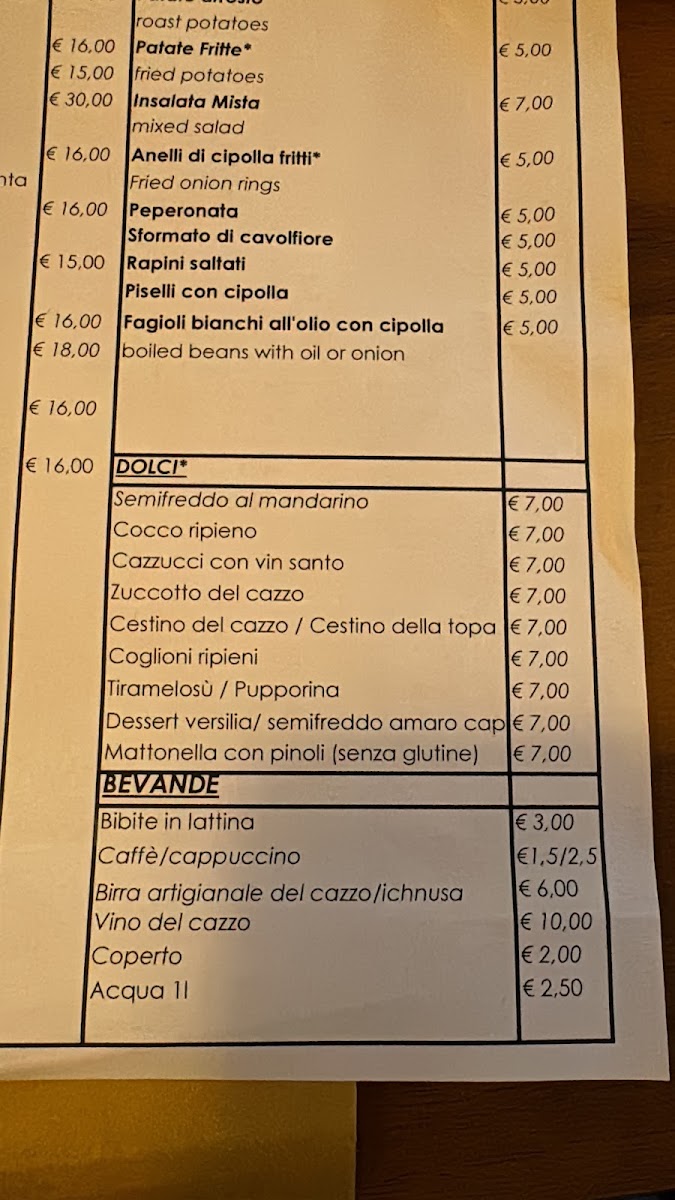 Trattoria Da Ubaldo Photo Menu 2