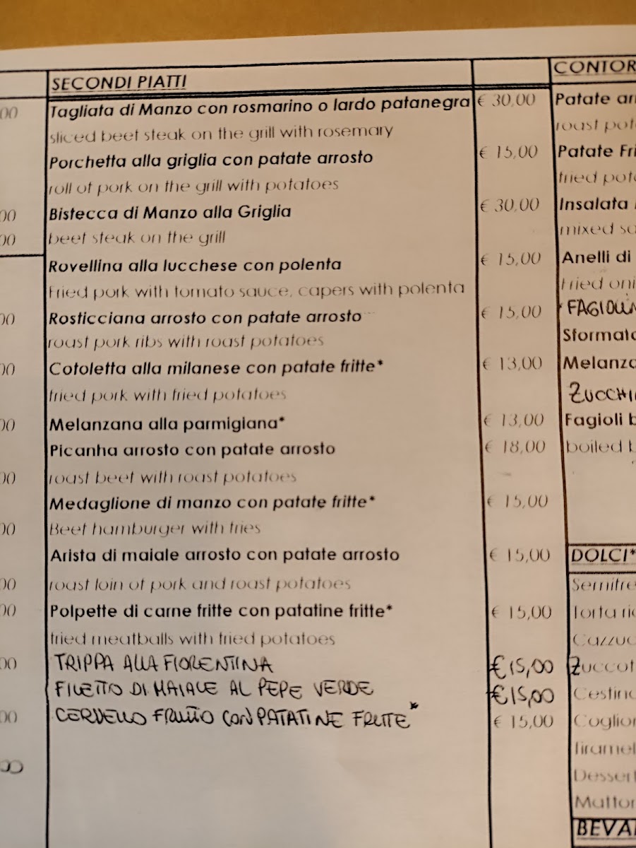 Trattoria Da Ubaldo Photo Menu 5