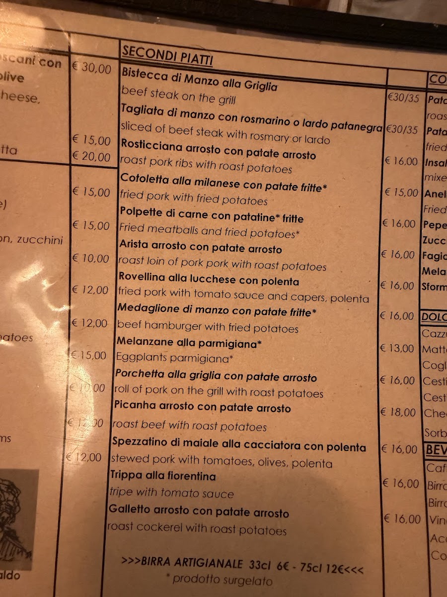 Trattoria Da Ubaldo Photo Menu 7