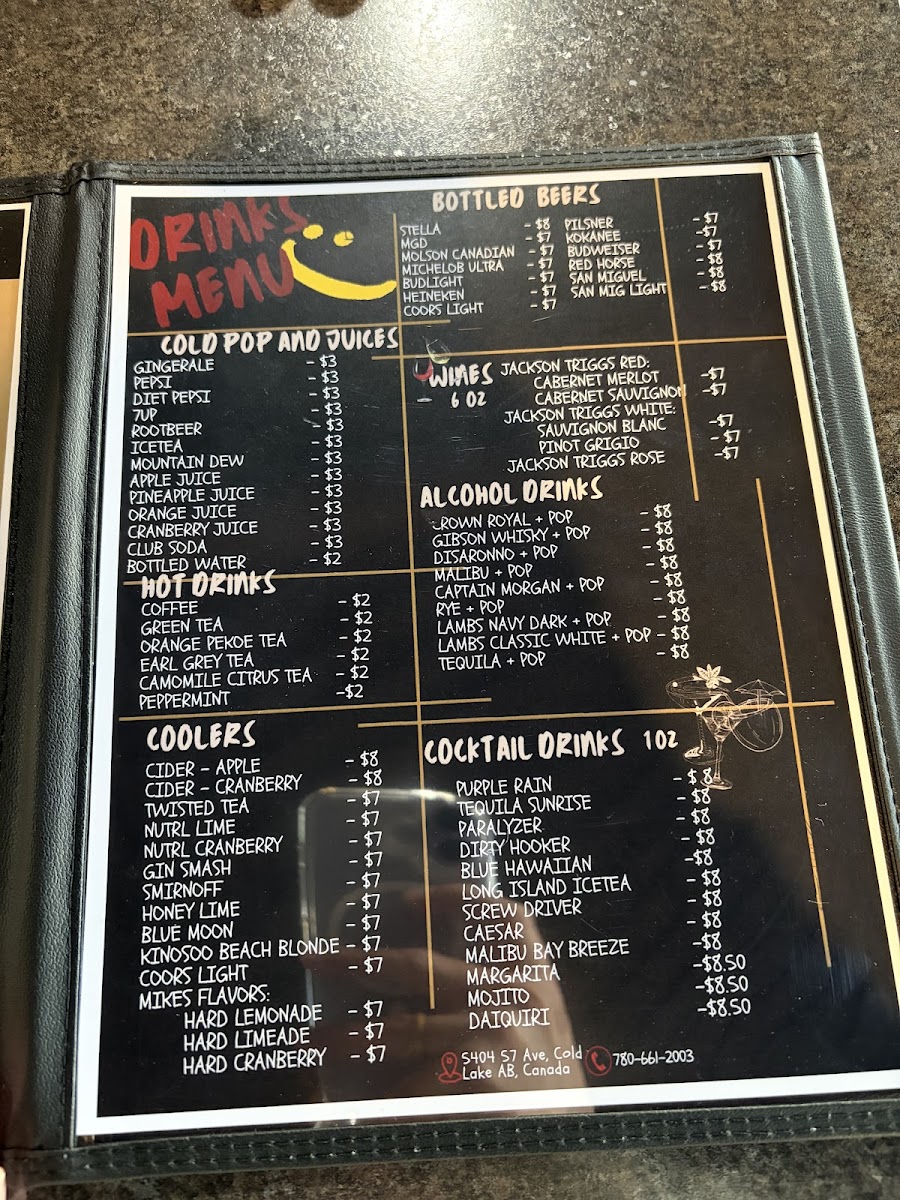 Wilmie's You Bar and Grill Photo Menu 1