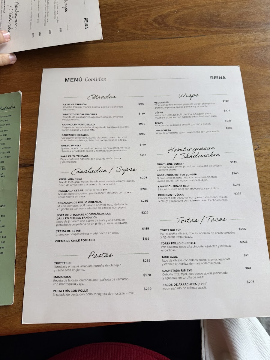 Reina Comfort Food Cumbres Photo Menu 8