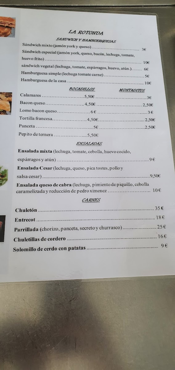 La Rotonda Photo Menu 1