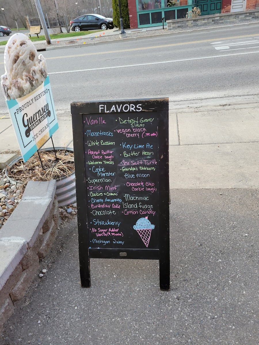 Ice Cream Garage Photo Menu 4