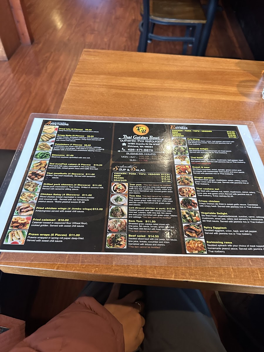 Thai Golden Bowl Photo Menu 3