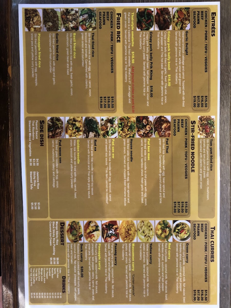 Thai Golden Bowl Photo Menu 4