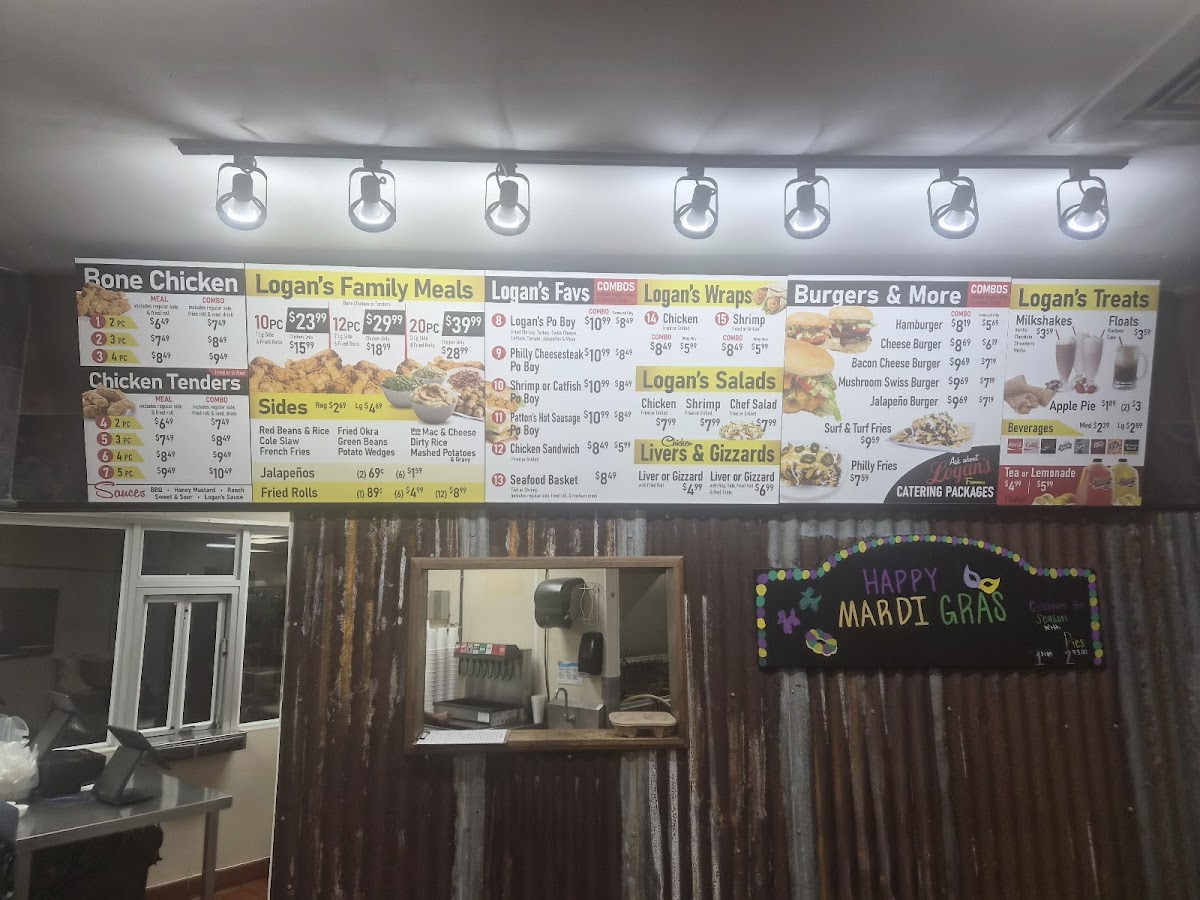 Logan's Famous Chicken and Tenders Photo Menu 1