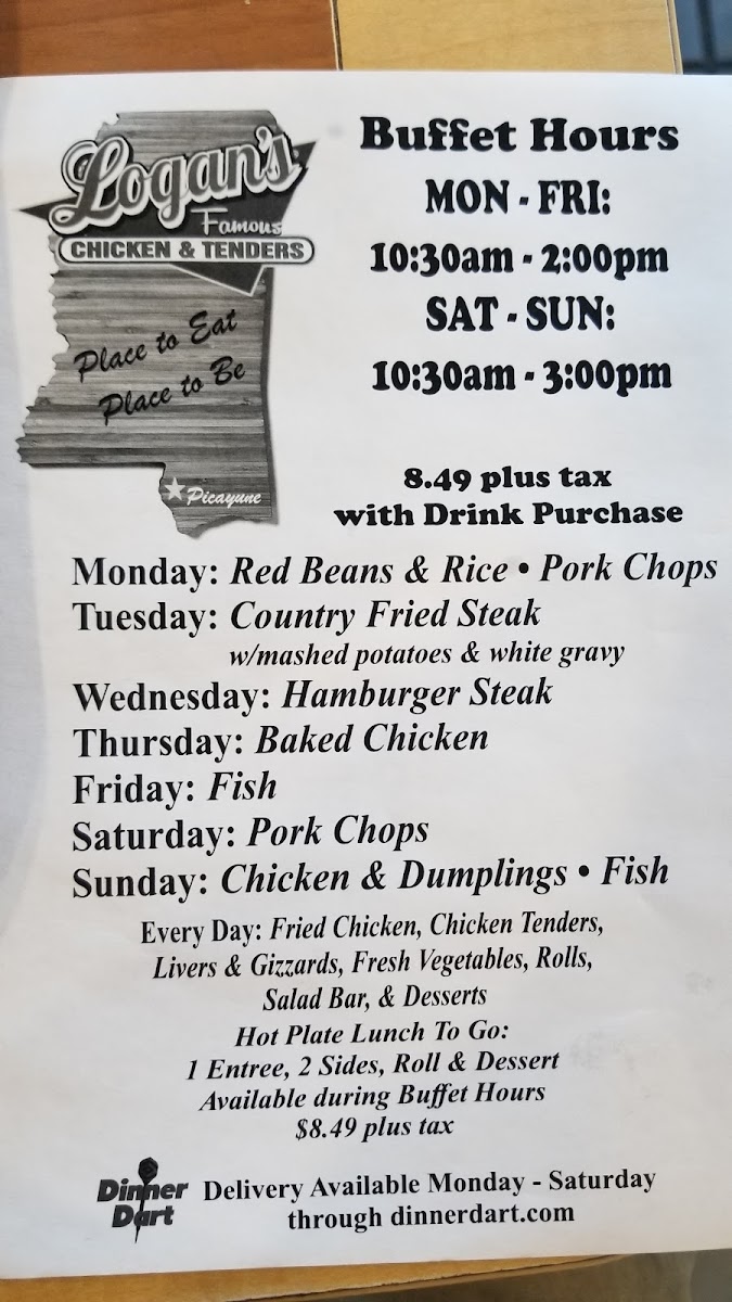 Logan's Famous Chicken and Tenders Photo Menu 2