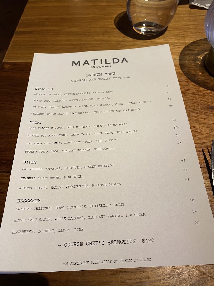 Matilda 159 Domain Photo Menu 5