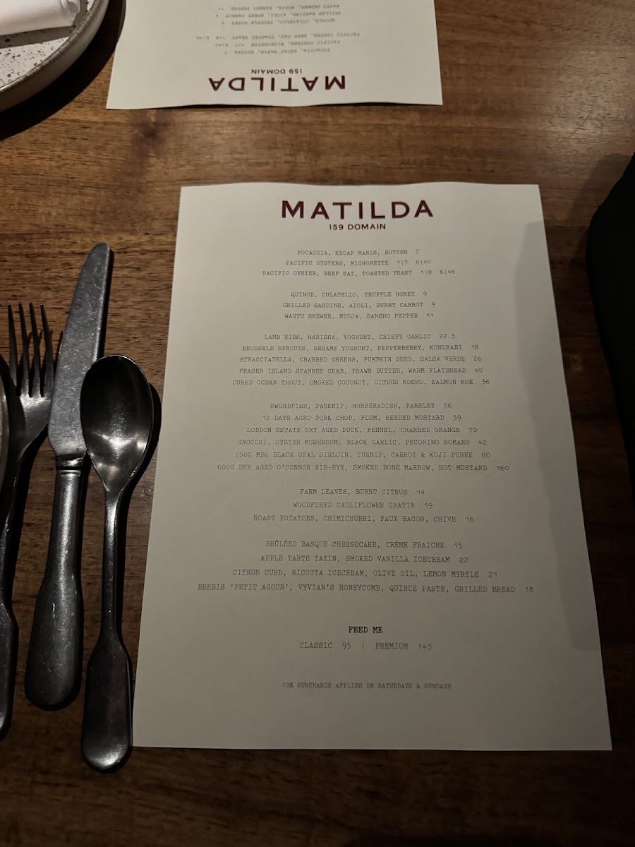 Matilda 159 Domain Photo Menu 9