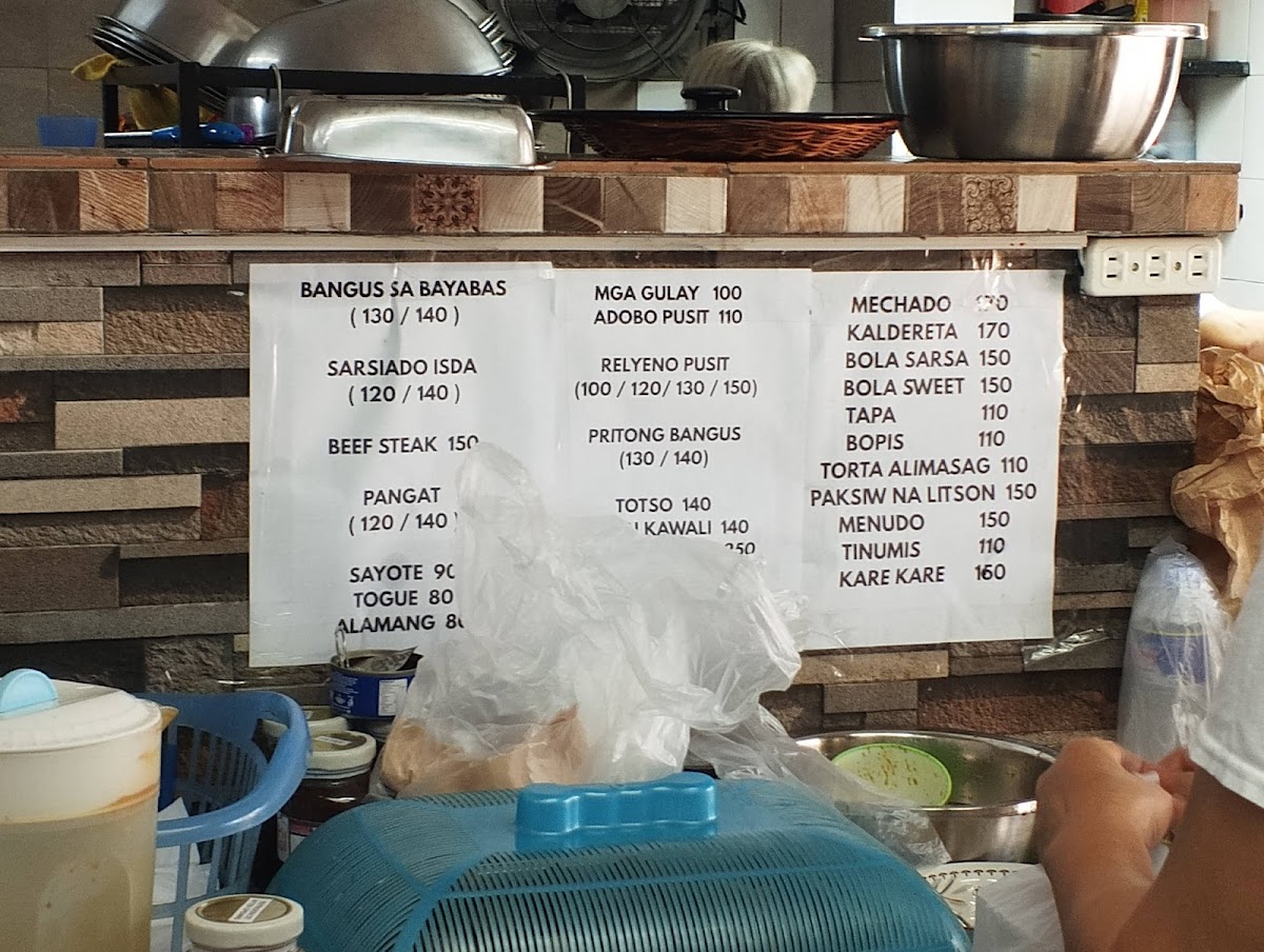 Aling Mely's Carinderia Photo Menu 2