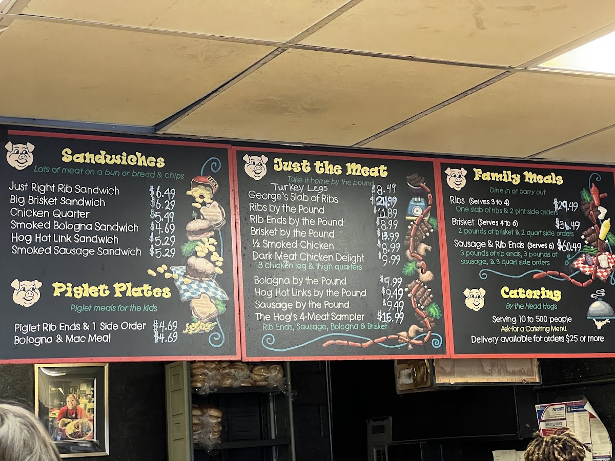 George's Happy Hog Bar-B-Q Photo Menu 3