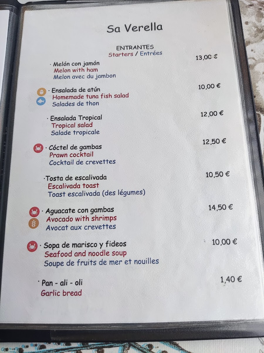 SA VERELLA Photo Menu 1