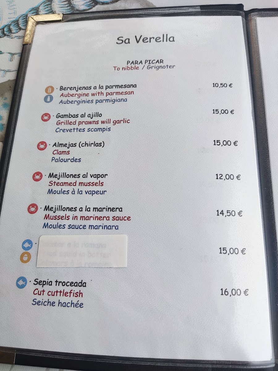SA VERELLA Photo Menu 2
