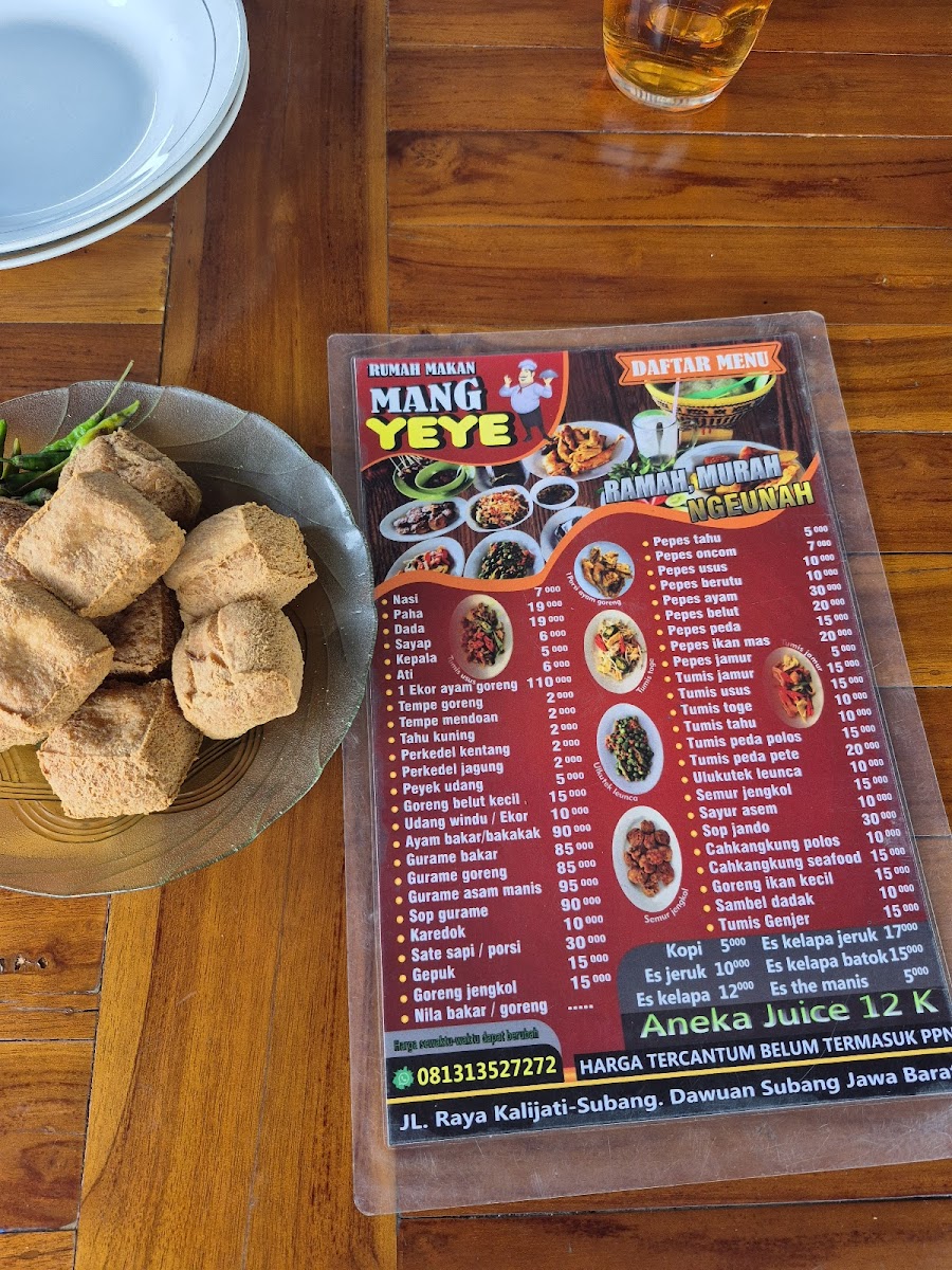 RM. Mang Yeye Photo Menu 6