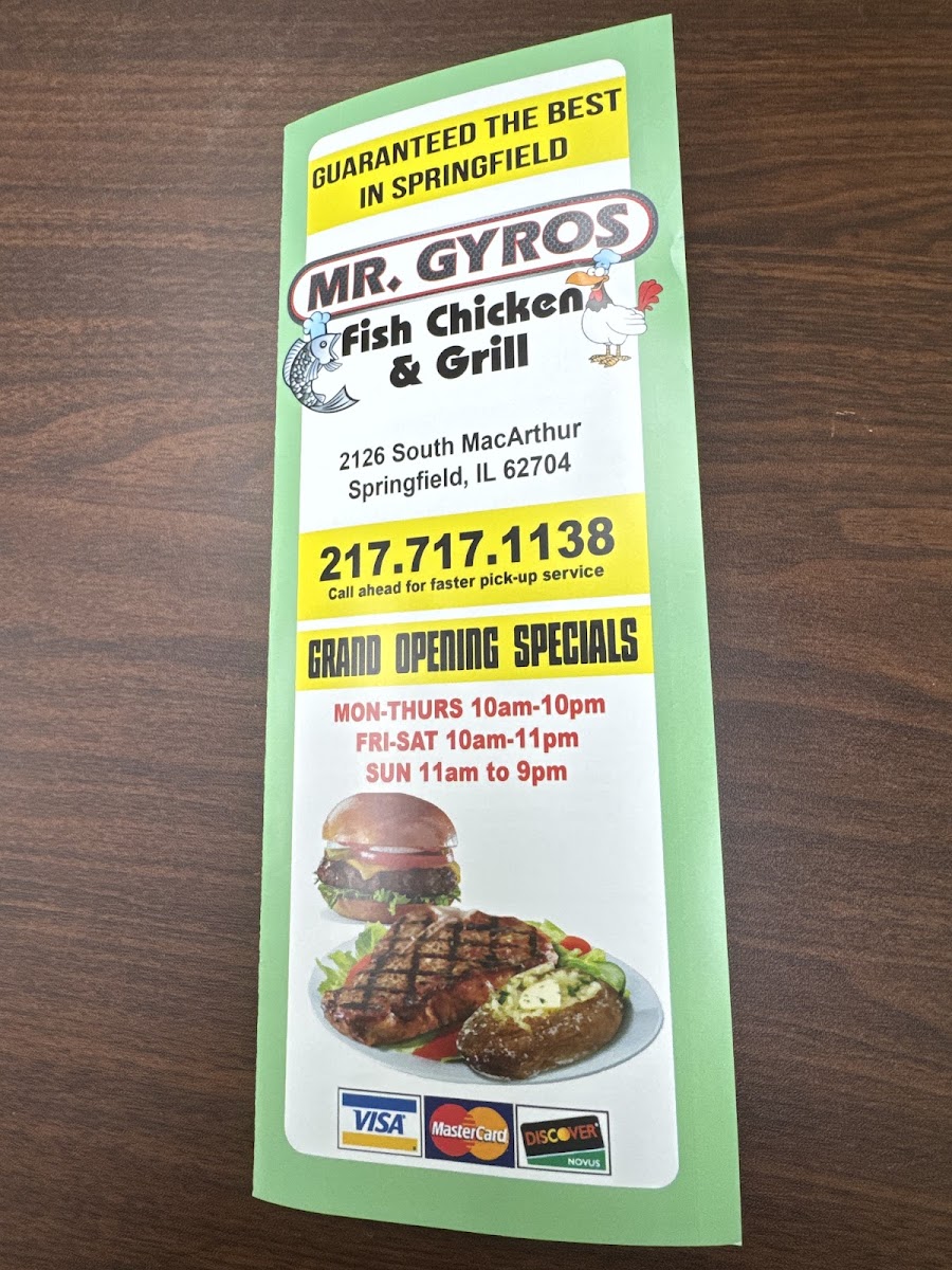 Mr gyro MacArthur Photo Menu 6