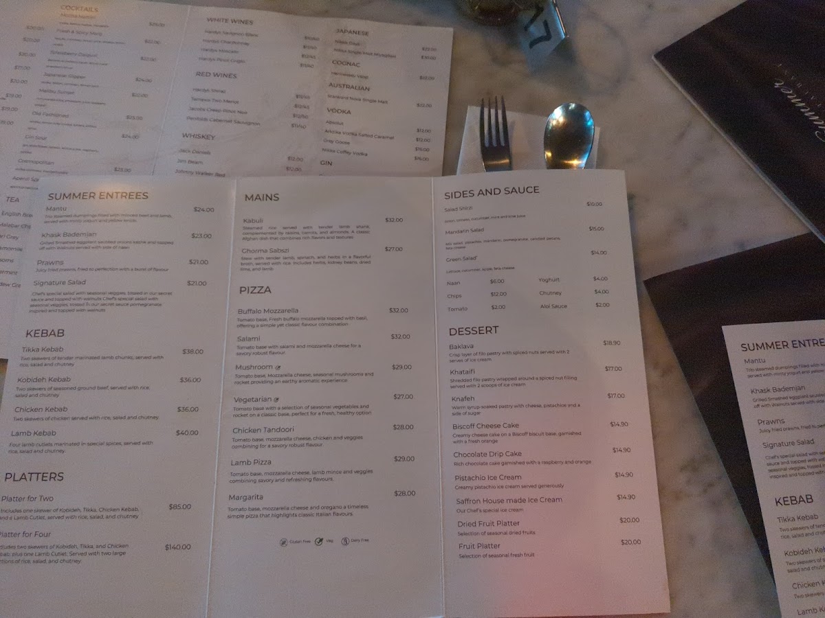Summer Restaurant Photo Menu 1