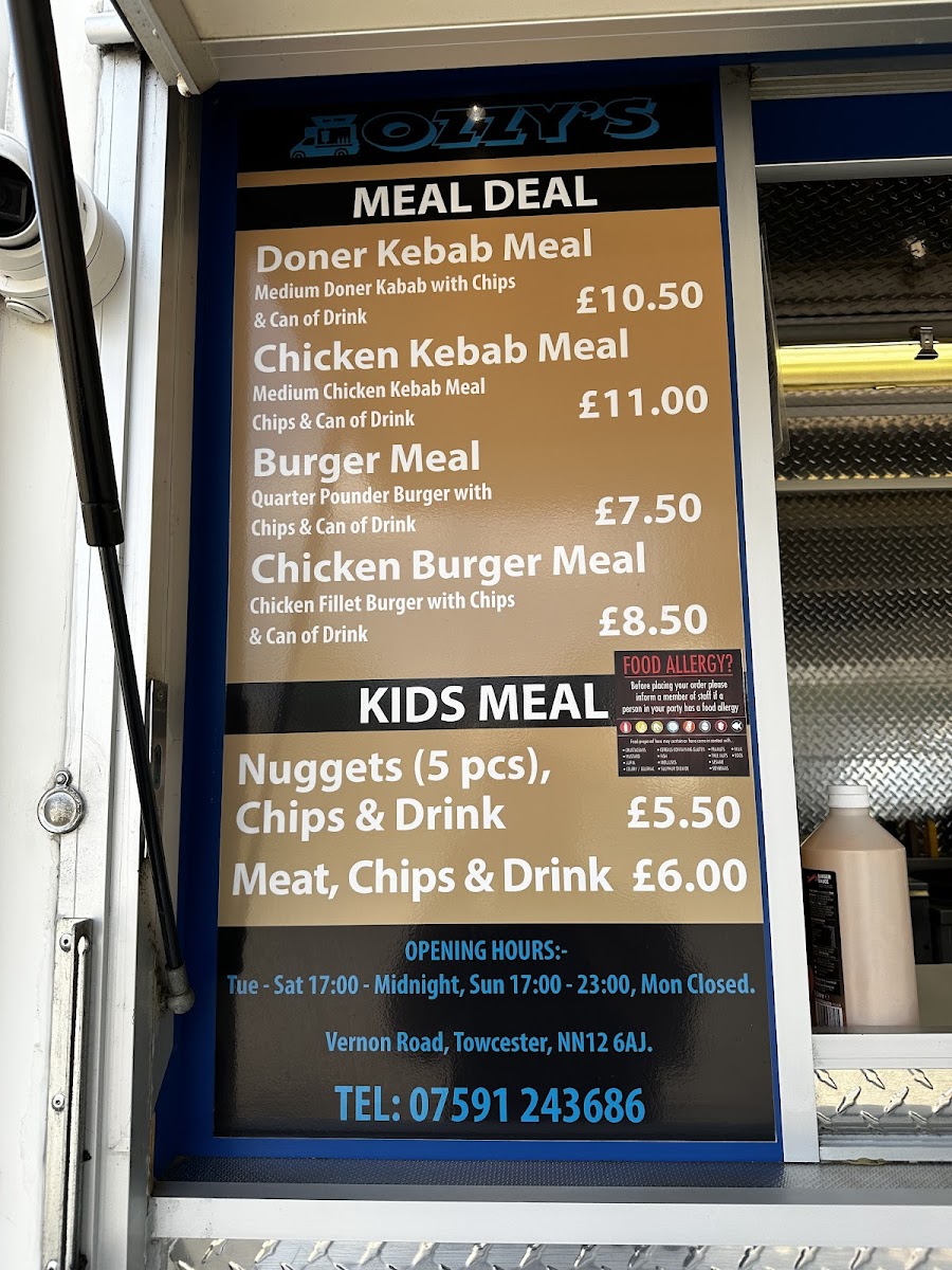 Ozzy's Express Photo Menu 3
