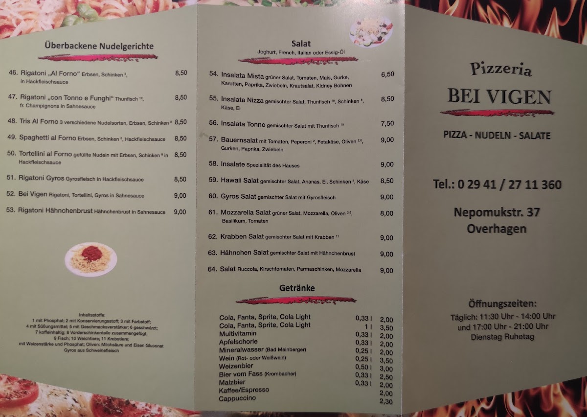Bei Vigen Photo Menu 4