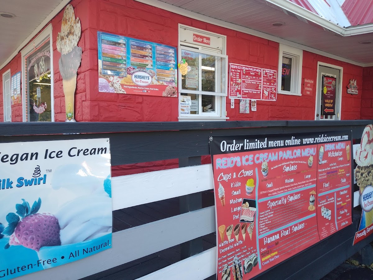 Reid's Ice Cream Parlor Photo Menu 2
