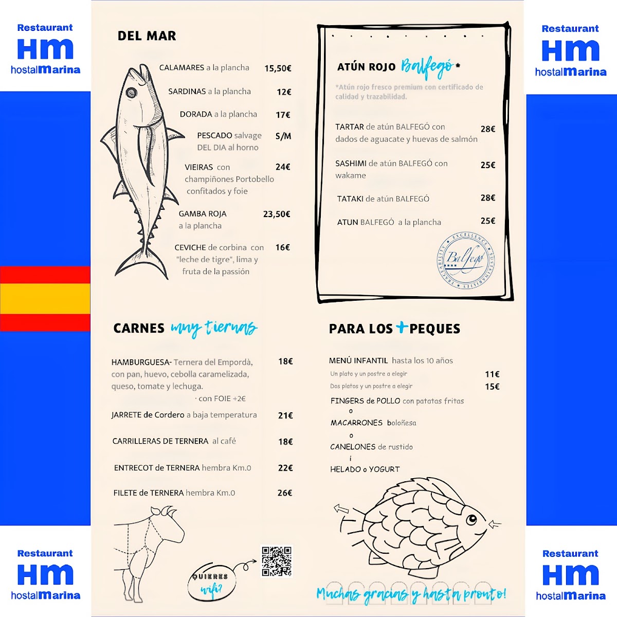 Restaurant Marina Cadaqués Photo Menu 1