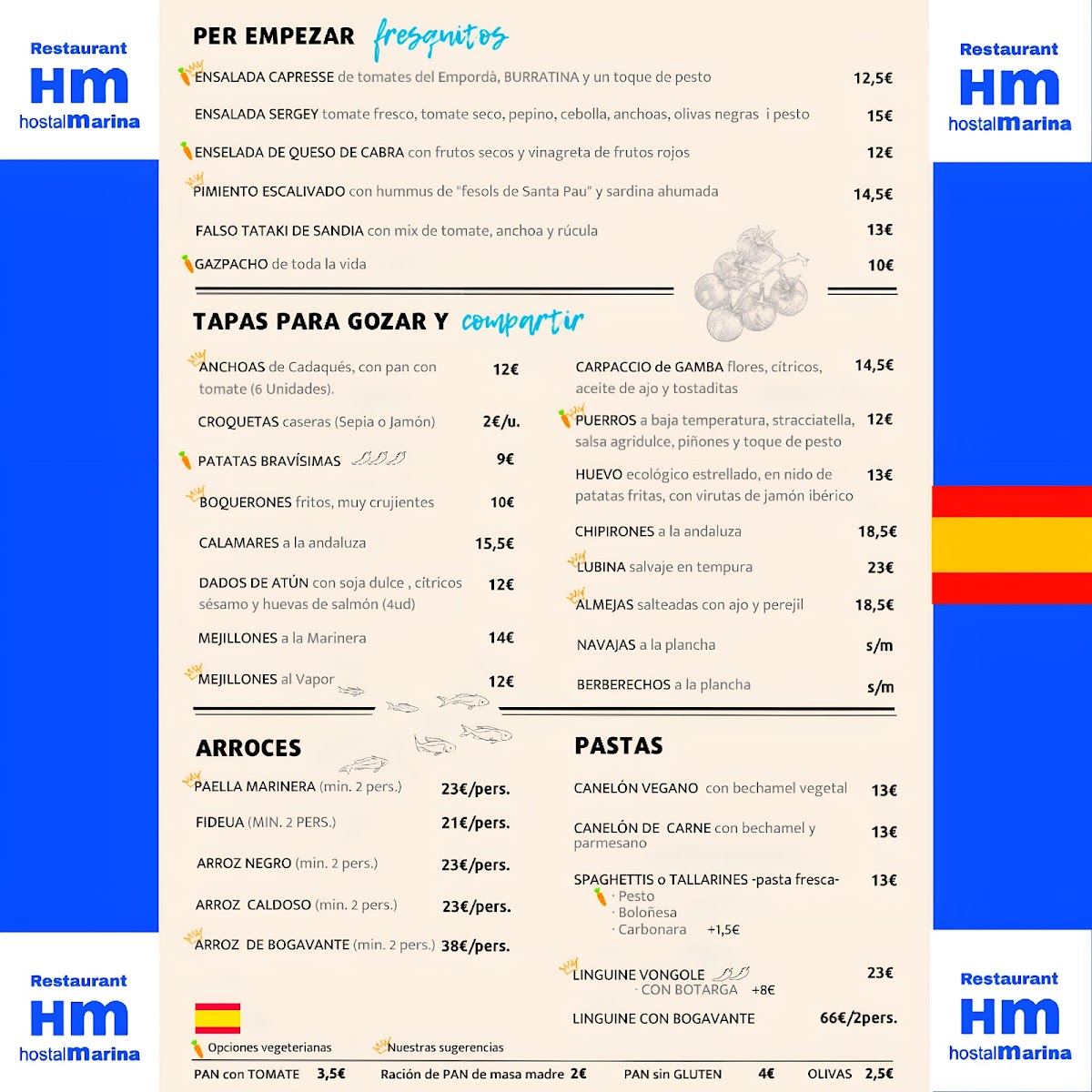 Restaurant Marina Cadaqués Photo Menu 3
