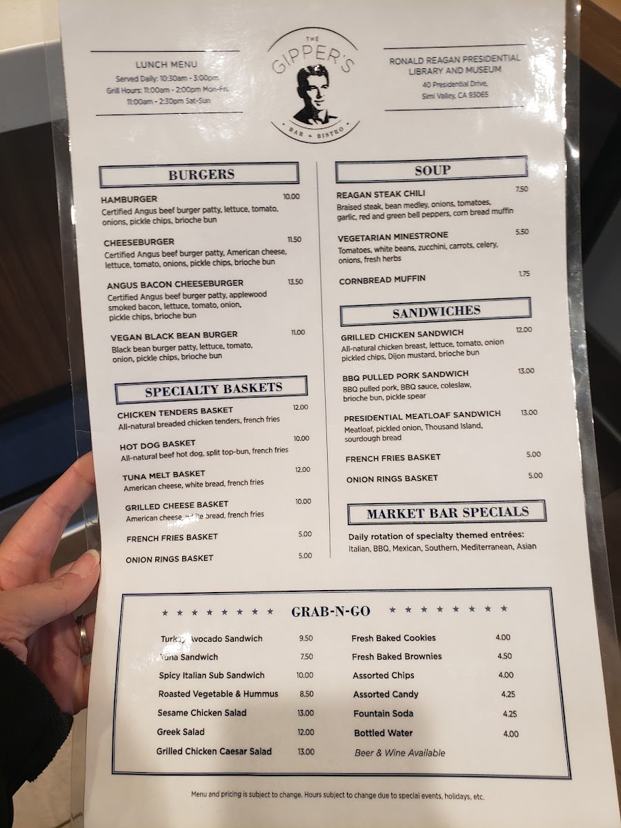 The Gipper's Bar + Bistro Photo Menu 2