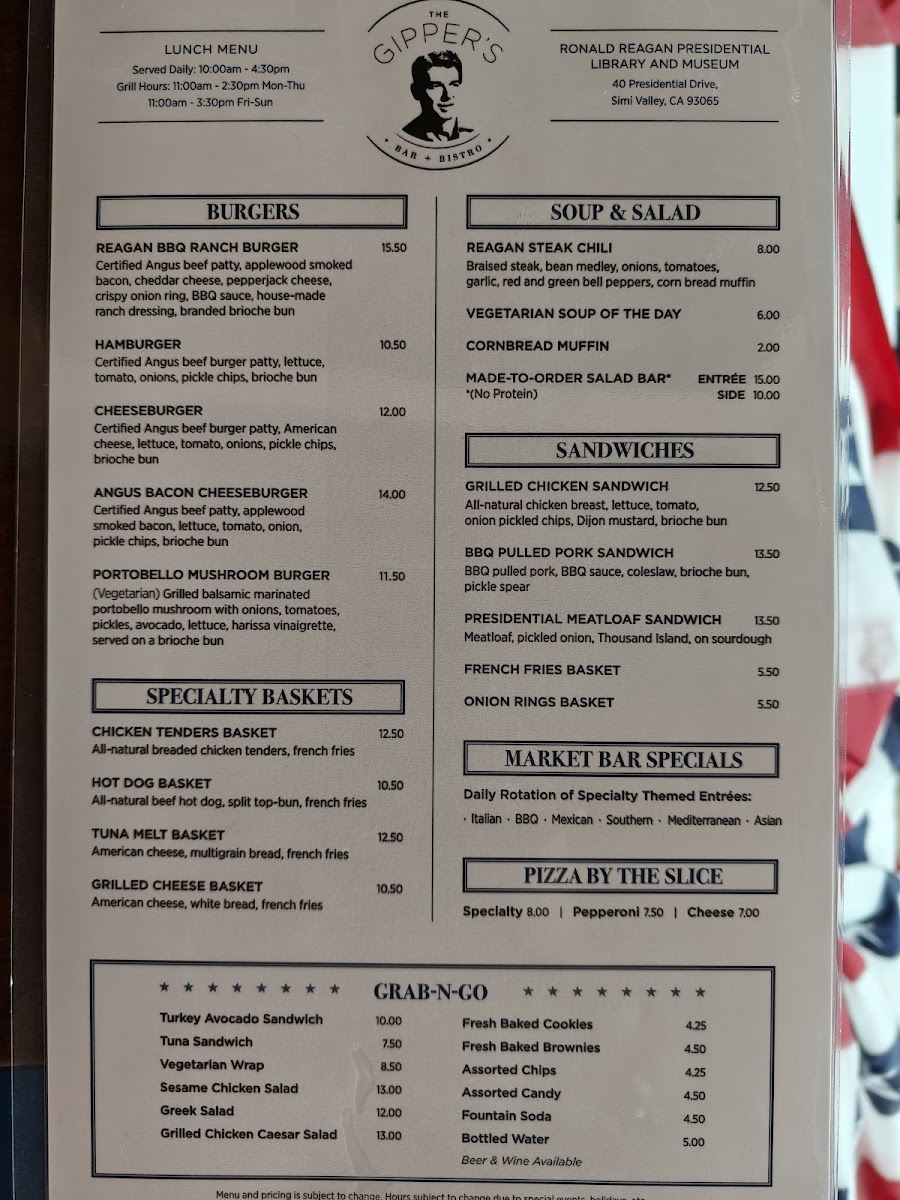 The Gipper's Bar + Bistro Photo Menu 3
