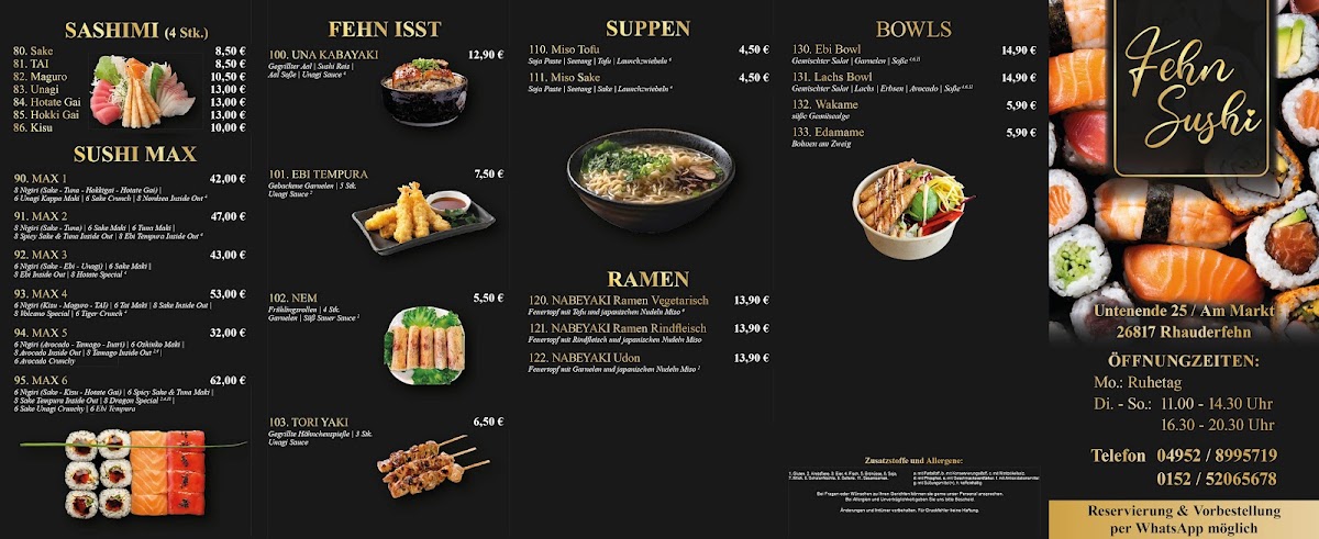 Fehn Sushi Photo Menu 4