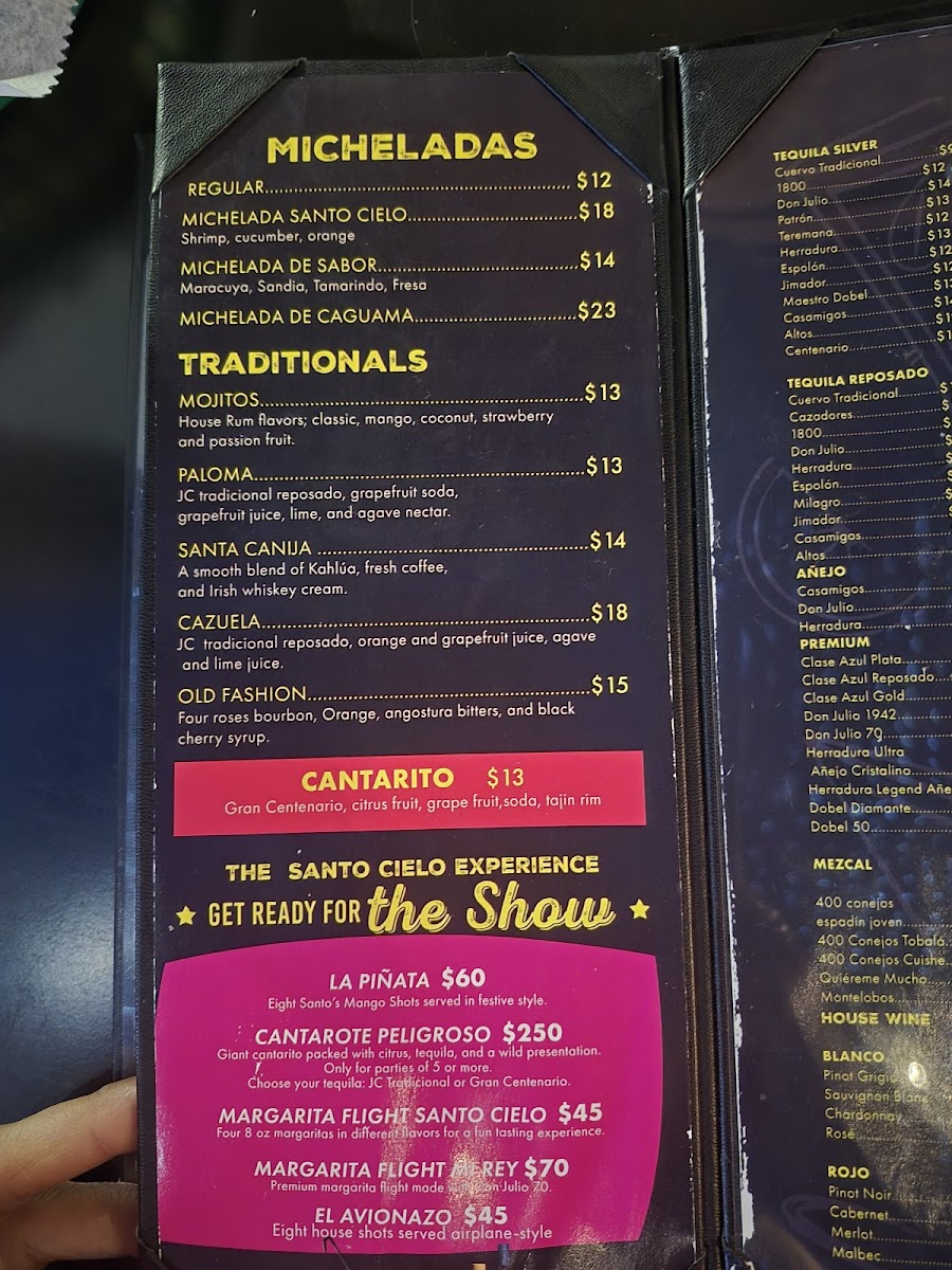 Santo Cielo Photo Menu 1