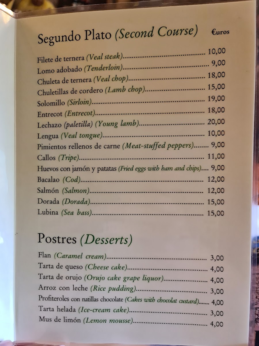 Restaurante El Bodegón Photo Menu 10