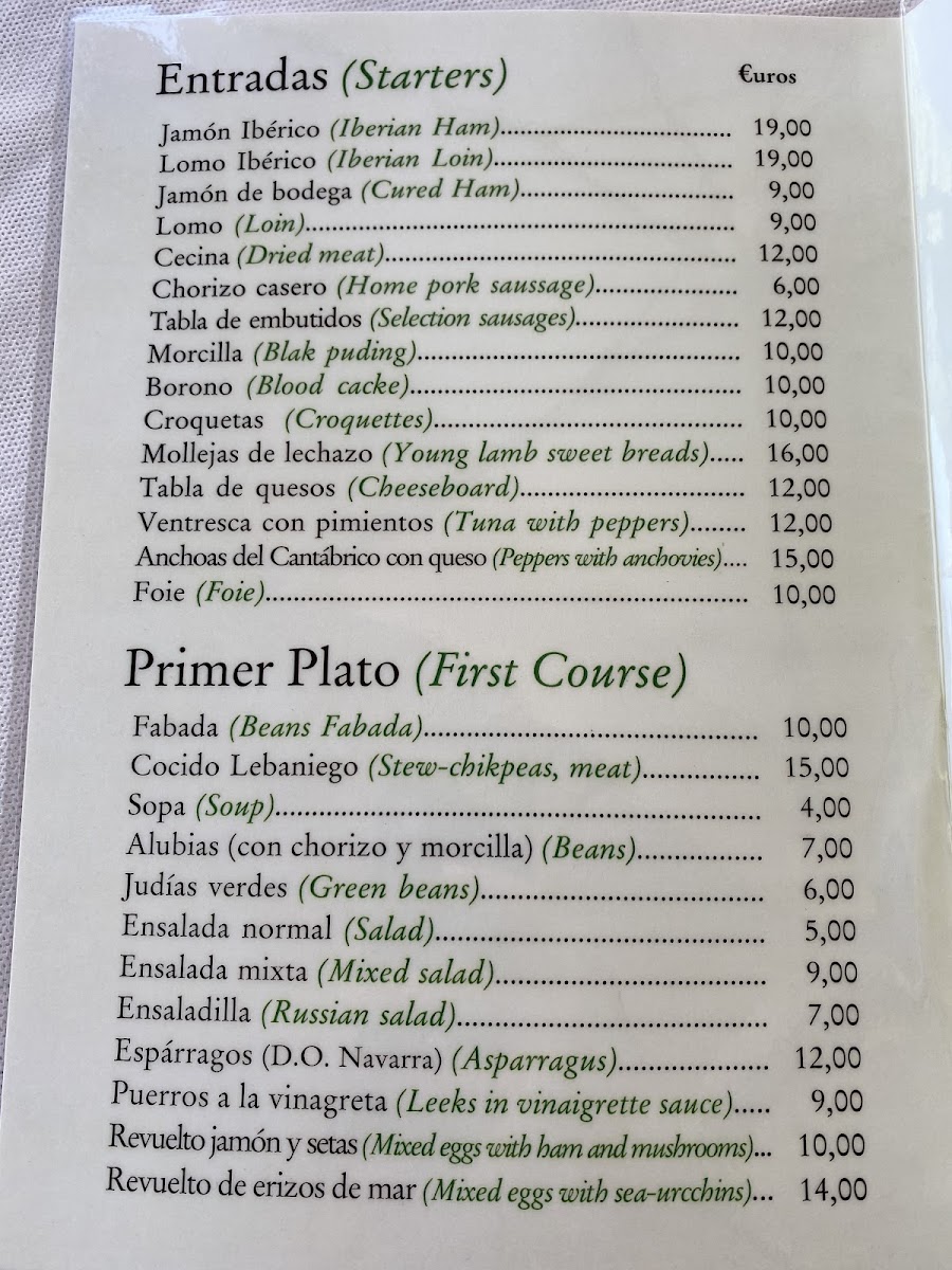 Restaurante El Bodegón Photo Menu 7