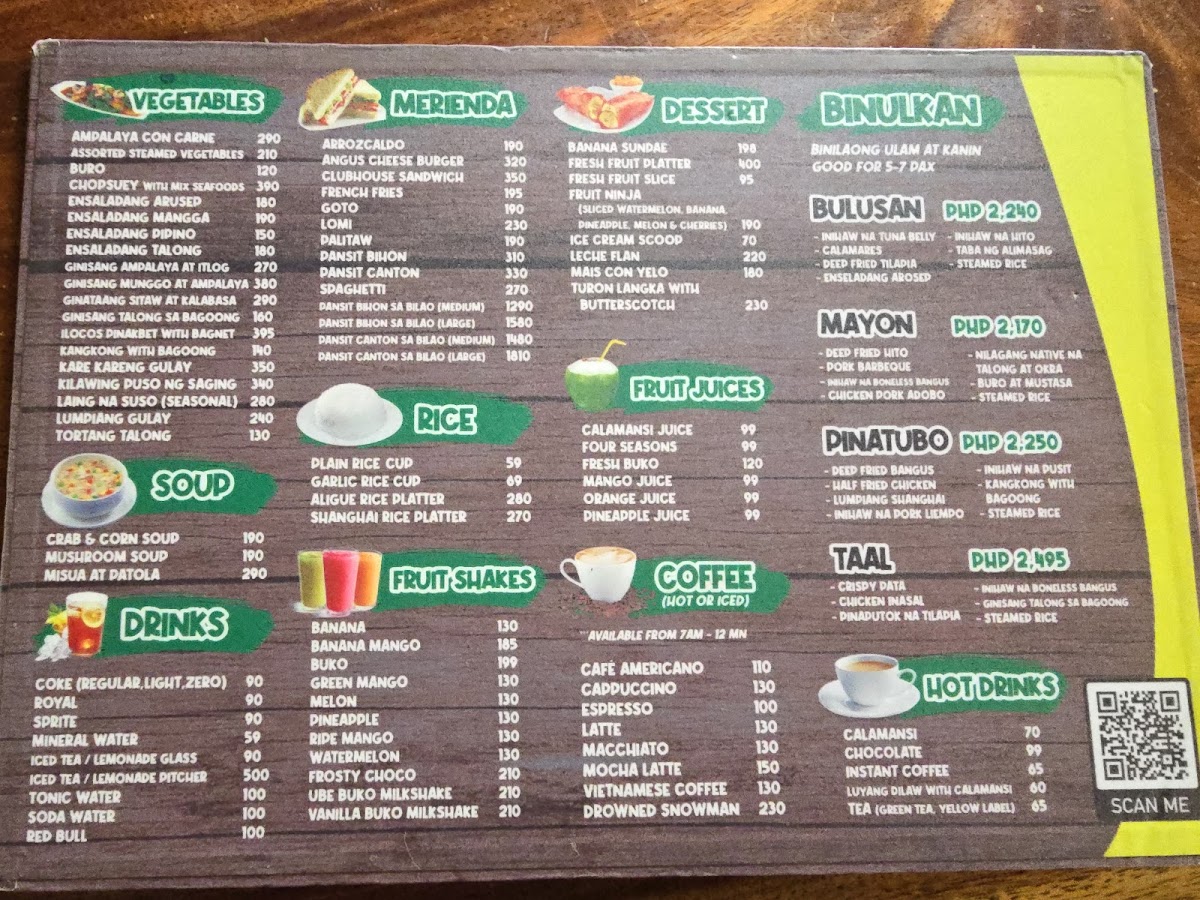 Magic Lagoon Bar Photo Menu 3