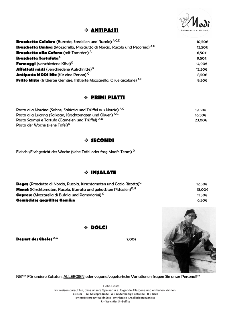 Modi - Salumeria & Bistrot Photo Menu 4