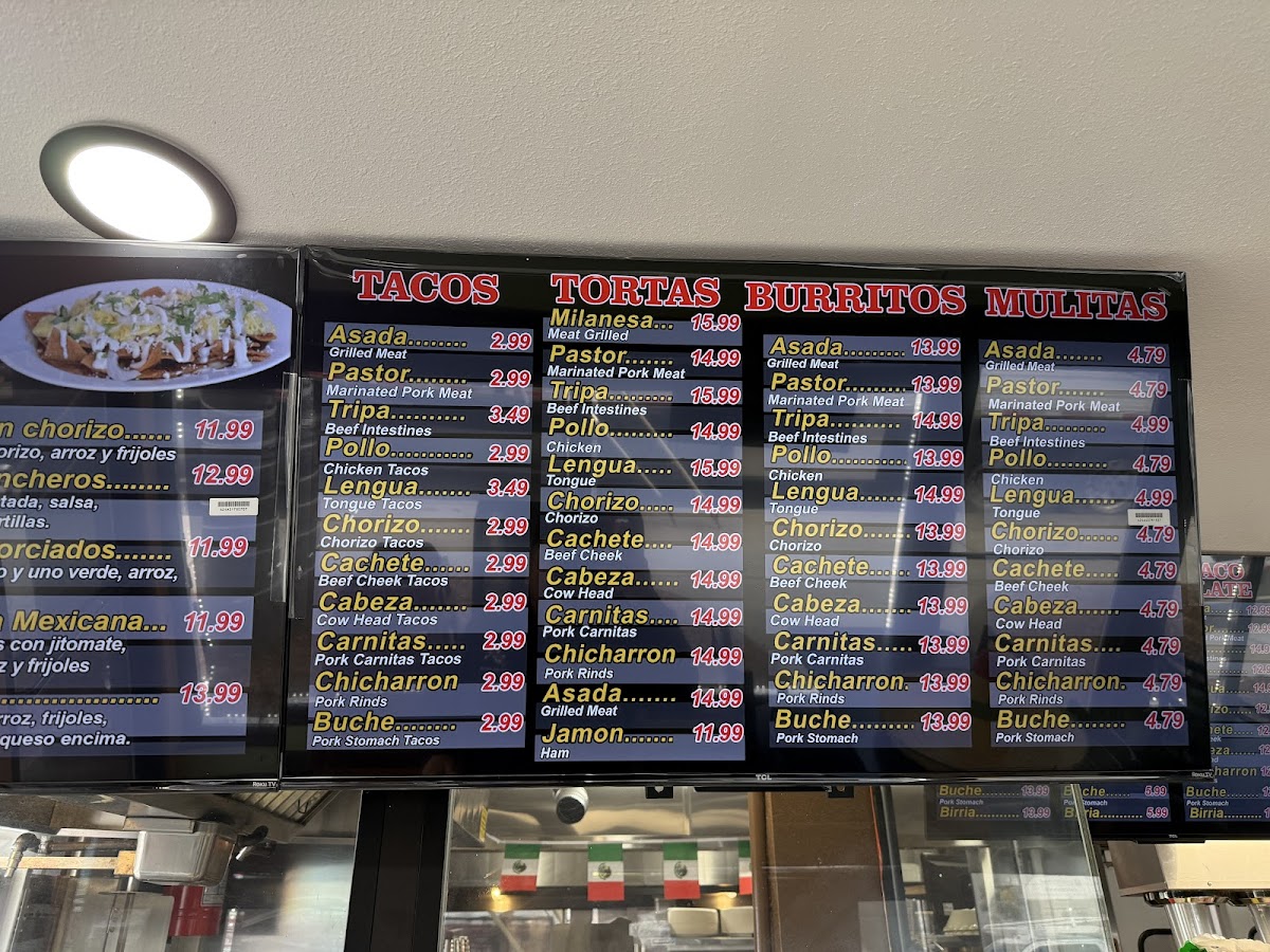 Tacos El Jimador Photo Menu 5