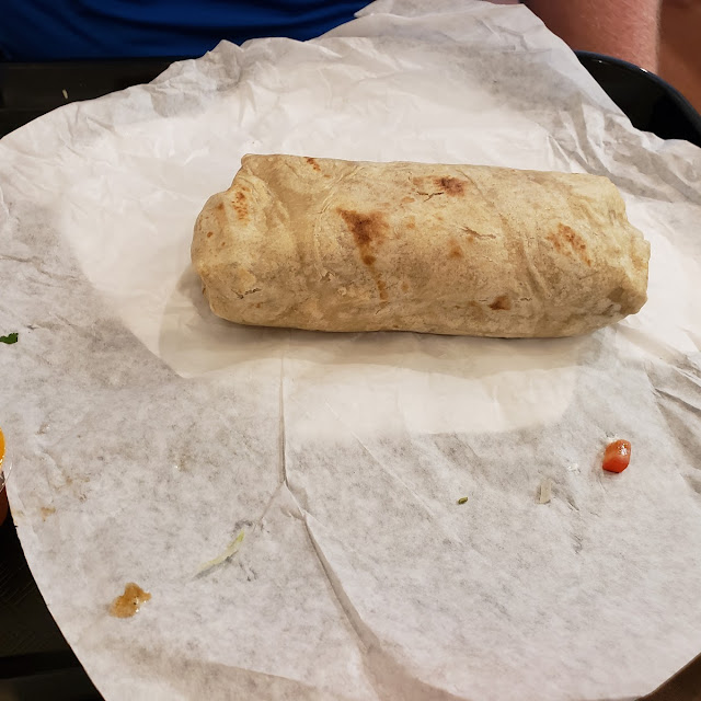 Wrapped Beef and Rice Burrito