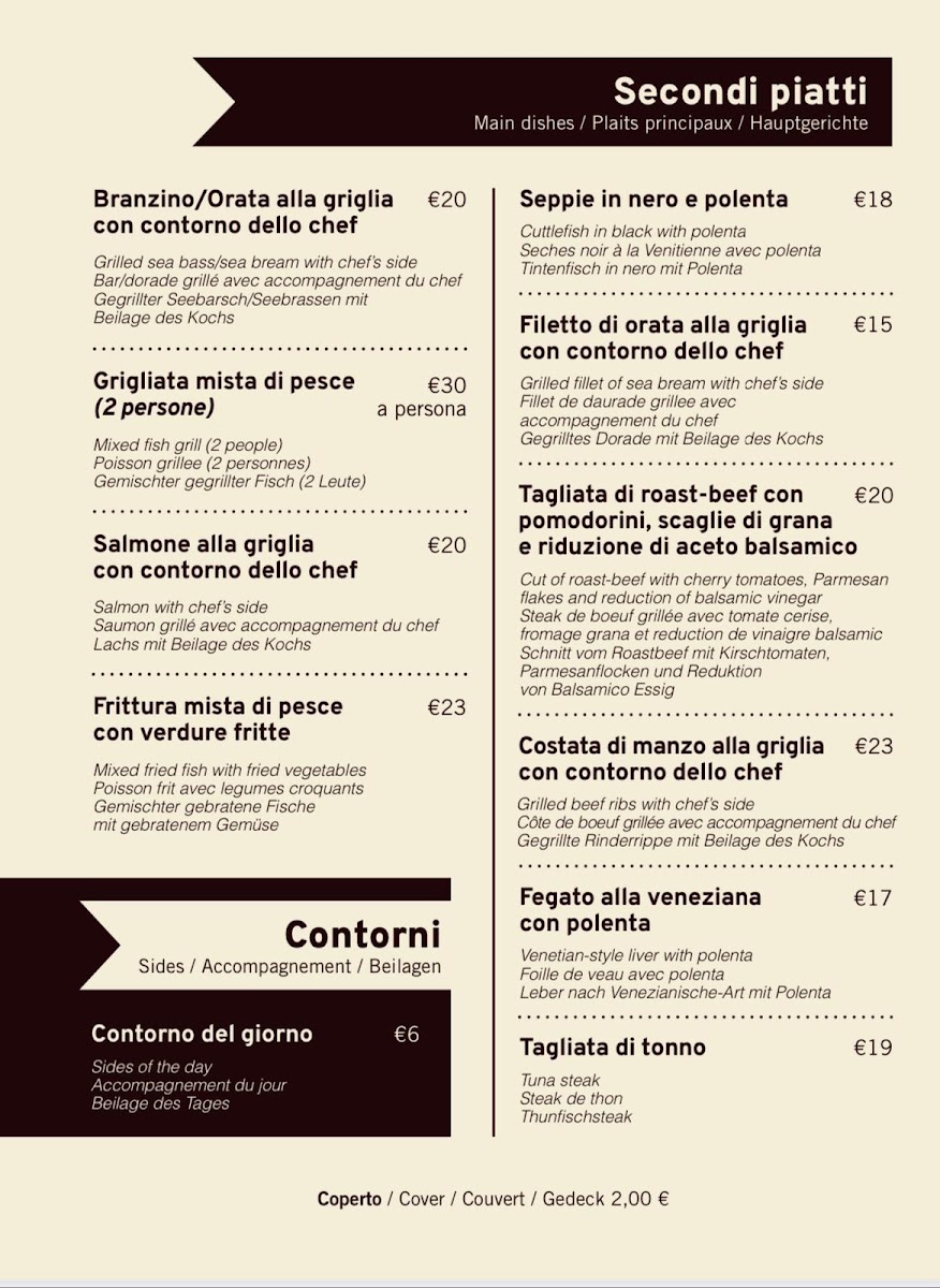 Trattoria Bandierette Photo Menu 4