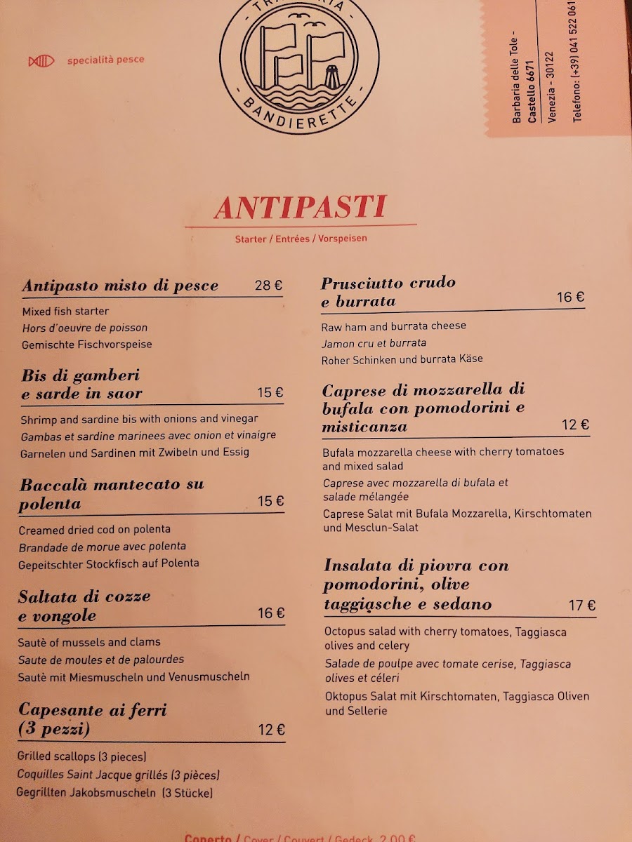 Trattoria Bandierette Photo Menu 8