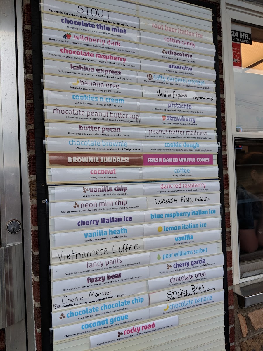Milford Dairy Bar Photo Menu 3