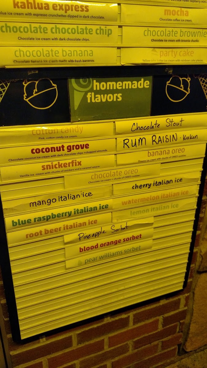 Milford Dairy Bar Photo Menu 5