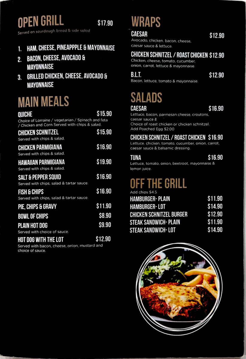 St George's Bakehouse - Murray Bridge Photo Menu 1