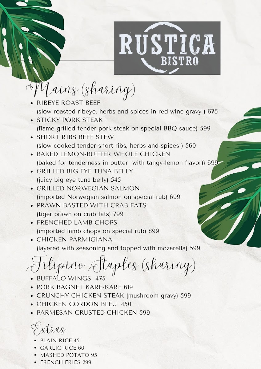Rustica Bistro Photo Menu 5