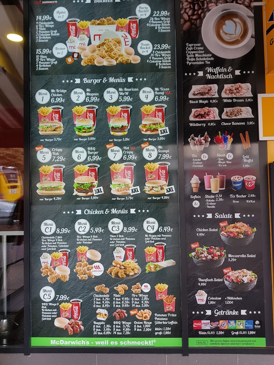McDarwich's Crispy Photo Menu 5