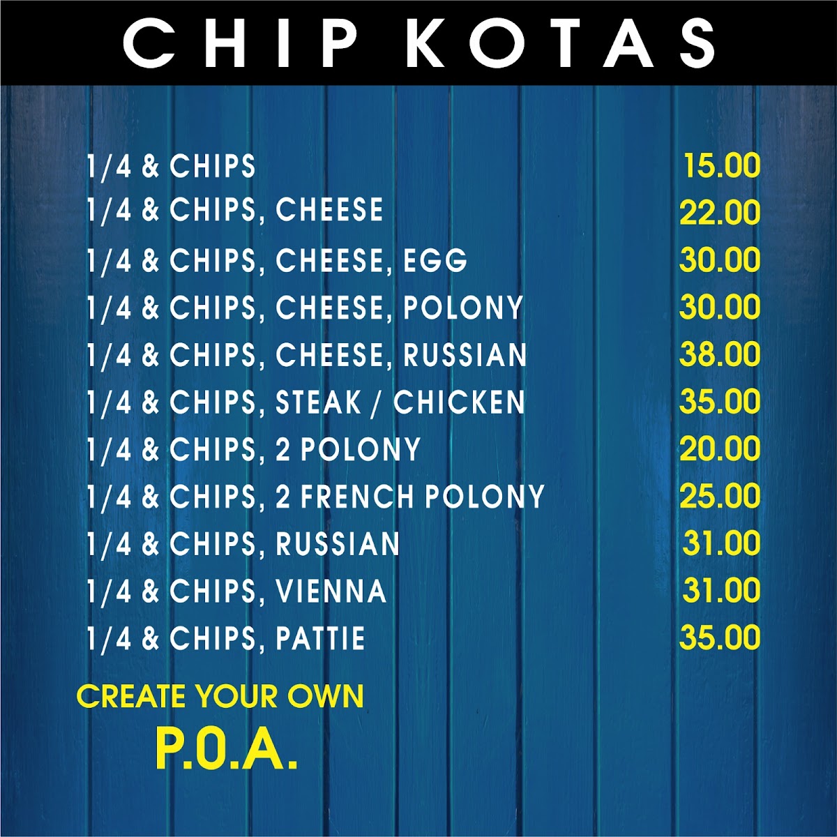 Akhalwayas Fish & Chips Emmarentia Photo Menu 5