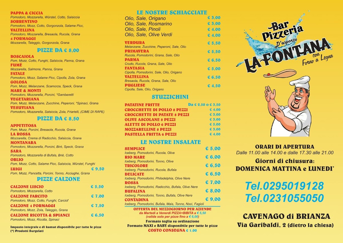 Bar pizzeria la fontana Photo Menu 1