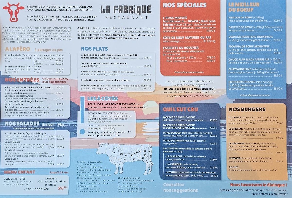 La Fabrique Photo Menu 1