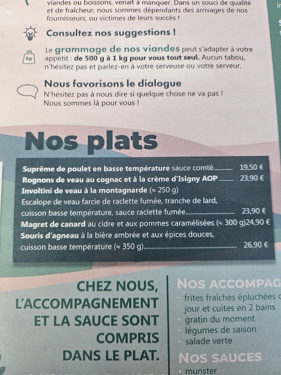 La Fabrique Photo Menu 4