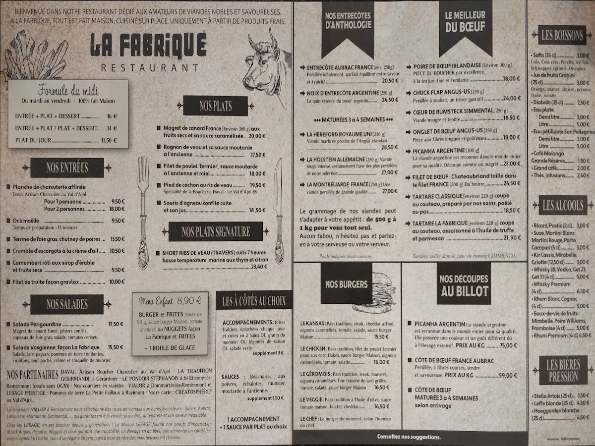 La Fabrique Photo Menu 9