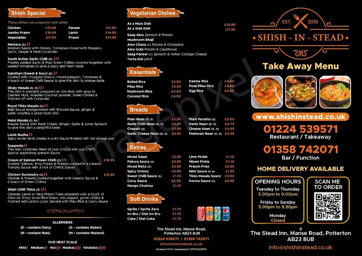 Shish-In-Stead Potterton Photo Menu 1