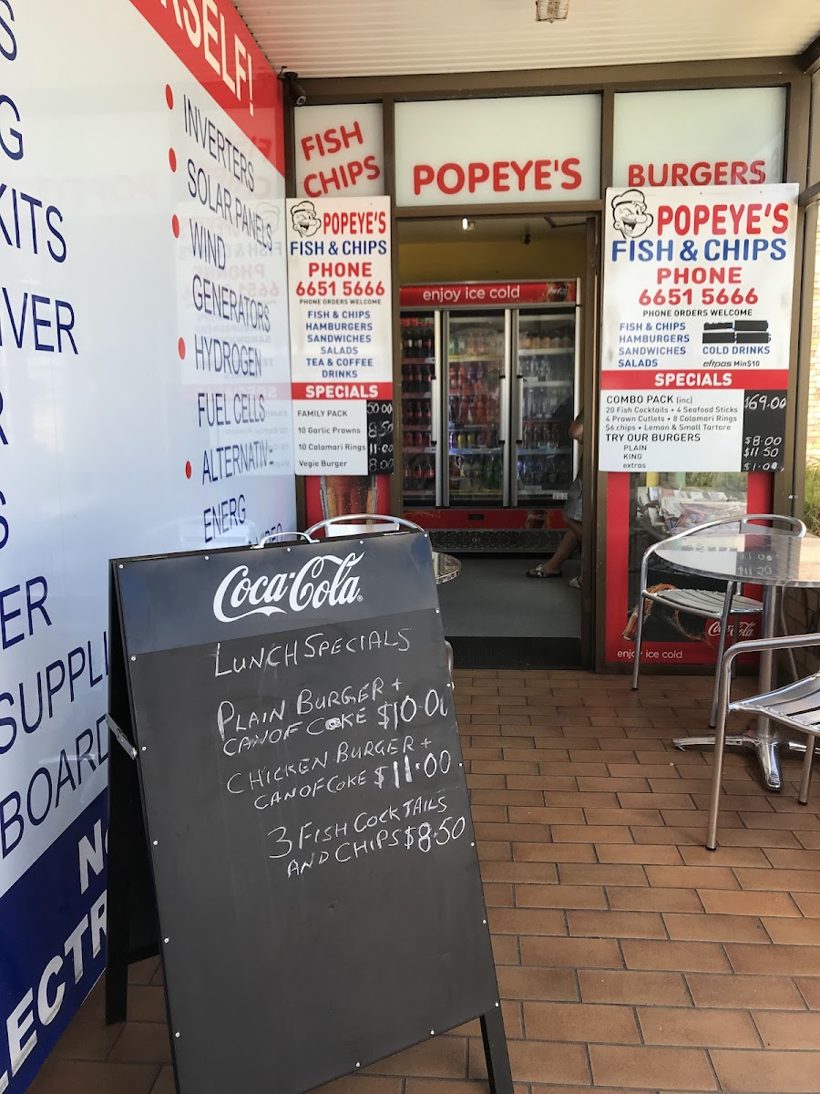 Popeye's Fish & Chips Photo Menu 2